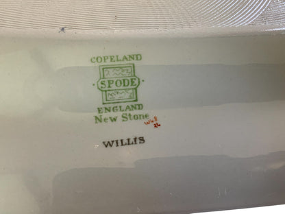 Antique Copeland Spode "Willis" Indian Tree 12.5" Hand Enameled Serving Platter New Stone England Nov 1918