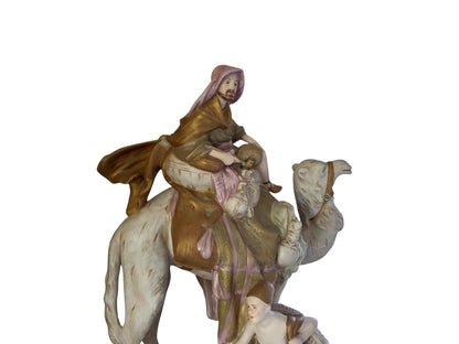 Antique Royal Dux Bohemia Porcelain Sculpture Bedouin Arab on Camel Made in Czechoslovakia 1920s