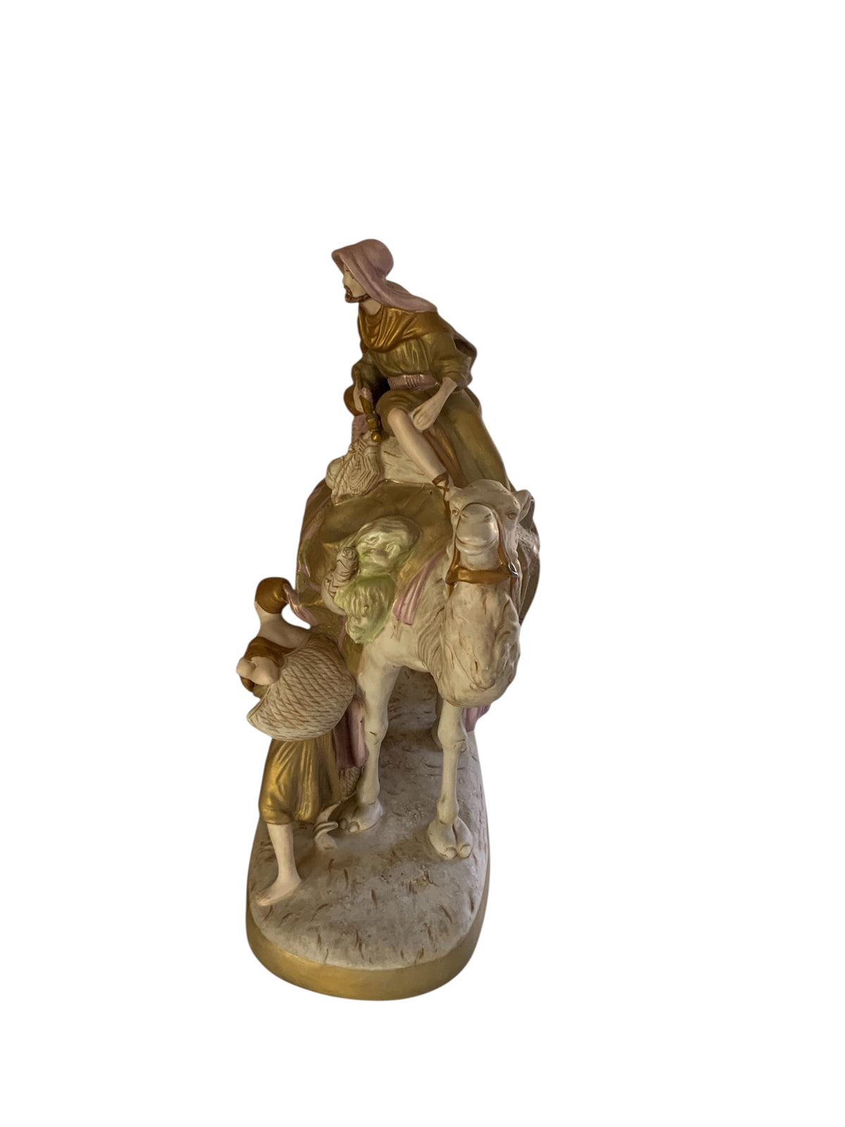 Antique Royal Dux Bohemia Porcelain Sculpture Bedouin Arab on Camel Made in Czechoslovakia 1920s