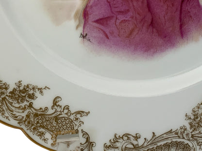 19thC Sèvres Marked Portrait Plate Madame De Montespan Signed Debrie Made in France c.1890-1910