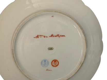 19thC Sèvres Marked Portrait Plate Madame De Montespan Signed Debrie Made in France c.1890-1910