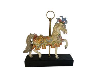 Vintage Cybis Porcelain Carousel Horse "Charger" Limited Edition #145 USA 1984