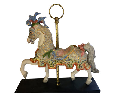 Vintage Cybis Porcelain Carousel Horse "Charger" Limited Edition #145 USA 1984