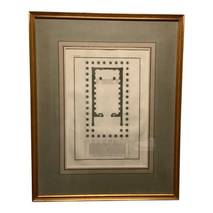 18th Century Copper Plate Engraving Ruins of Palmyra Grand Architectural Folio Plate XXIII by P. Fourdrinier after Giovanni Battista Borra