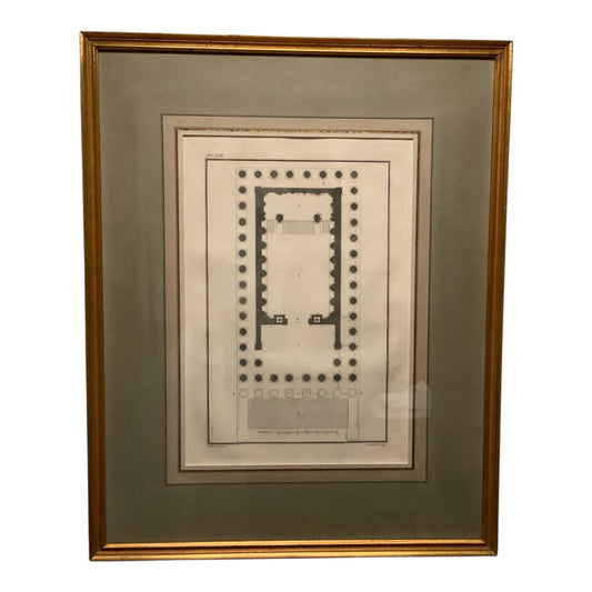 18th Century Copper Plate Engraving Ruins of Palmyra Grand Architectural Folio Plate XXIII by P. Fourdrinier after Giovanni Battista Borra