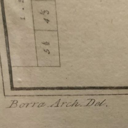 18th Century Copper Plate Engraving Ruins of Palmyra Grand Architectural Folio Plate XX by P. Fourdrinier after Giovanni Battista Borra