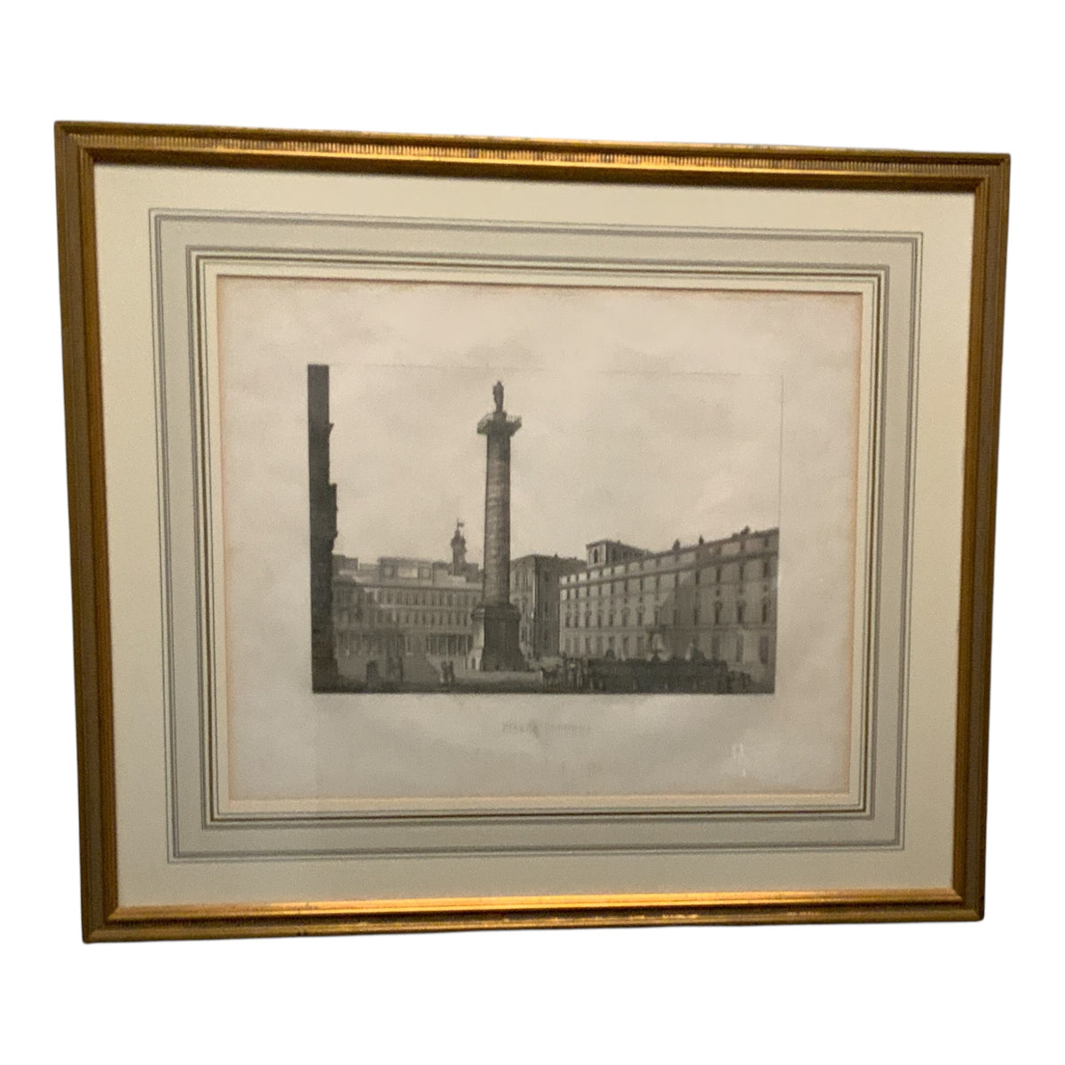 18th Century Copper Plate Engraving Ruins of Palmyra Grand Architectural Folio Plate VIII by P. Fourdrinier after Giovanni Battista Borra