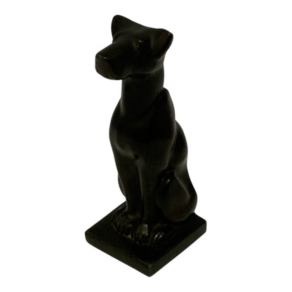 Art Deco JF Co Seated Great Dane Cast Metal Bookend USA c. 1920s–1930s