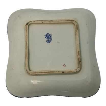 Pair of Antique French Gien Faience Armorial Serving Dishes, Circa 1875–1900