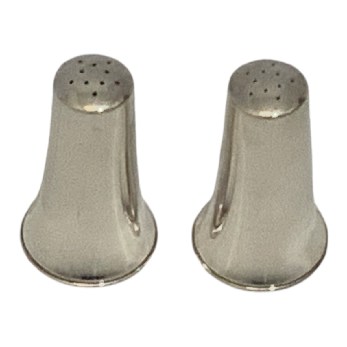 Vintage Newport Sterling Silver #1646 Salt and Pepper Shakers, Pair - Approximately 3 1/8" High x 1 3/4" Diameter