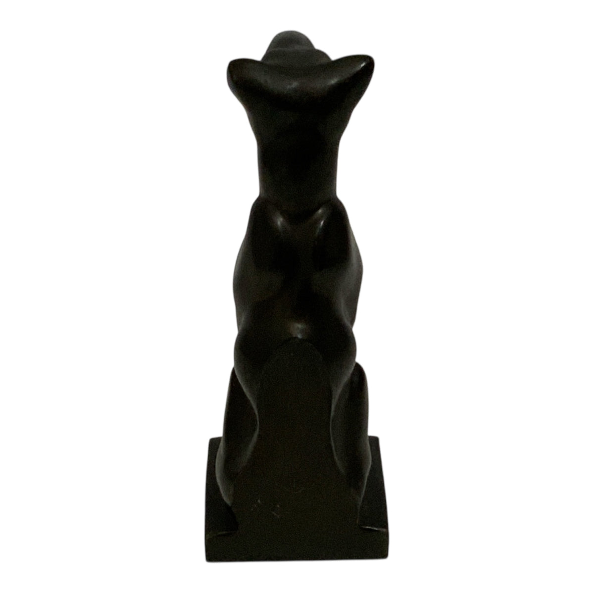 Art Deco JF Co Seated Great Dane Cast Metal Bookend USA c. 1920s–1930s