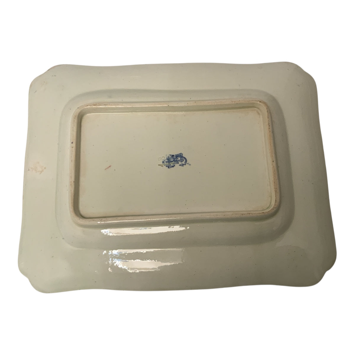 Pair of Antique French Gien Faience Armorial Serving Dishes, Circa 1875–1900