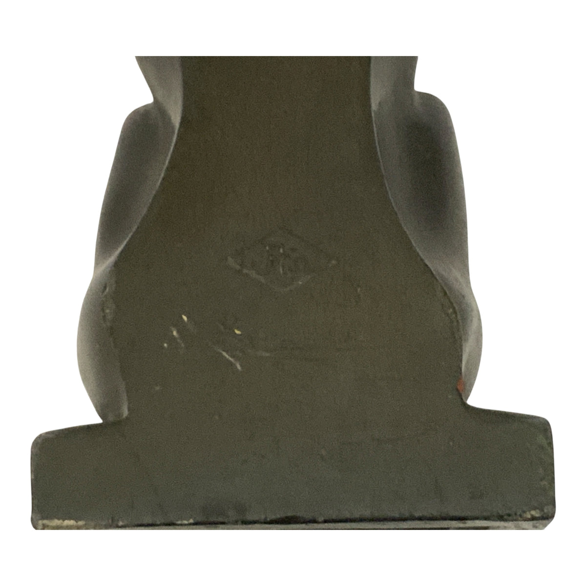 Art Deco JF Co Seated Great Dane Cast Metal Bookend USA c. 1920s–1930s