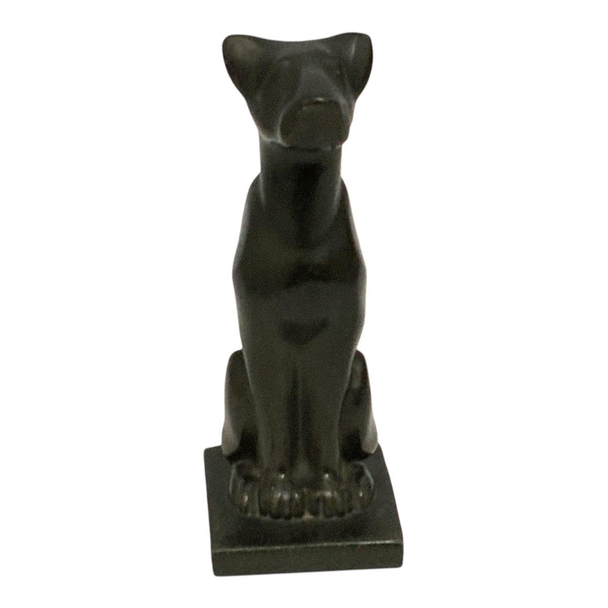Art Deco JF Co Seated Great Dane Cast Metal Bookend USA c. 1920s–1930s